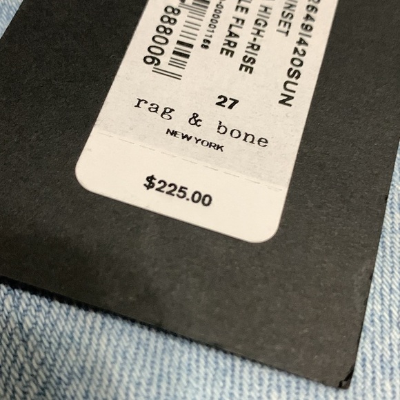 Rag & Bone Nina High-Rise Ankle Flare 27 - Picture 8 of 14